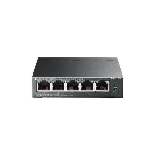 TL-SF1005P 5-Port 10/100Mbps Desktop Switch with 4-Port PoE+