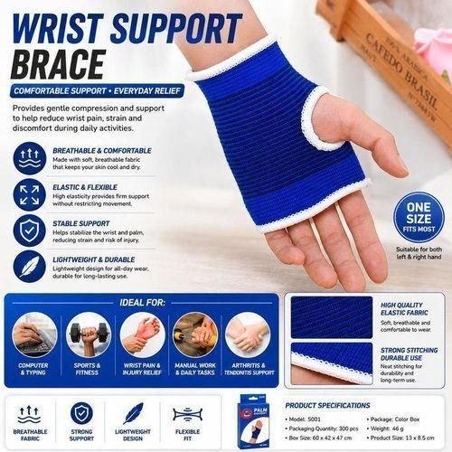 Gym Sports Palm Support Gloves / Brace – Wrist & Hand Compression Wrap Pain Relief & Injury Prevention for Gym, Sports, Typing, Daily Use