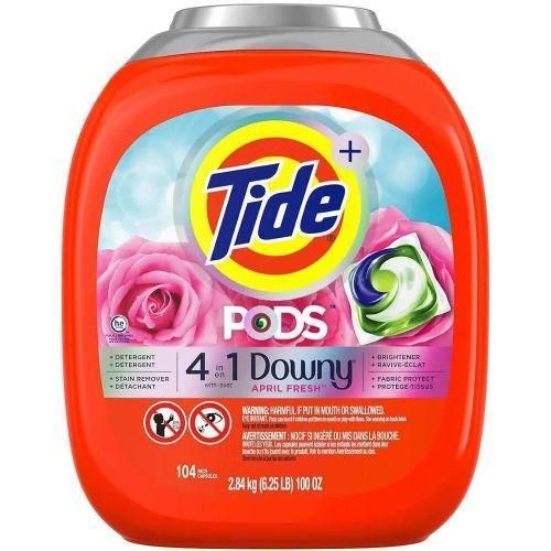 Tide PODS 4-in-1 with Downy April Fresh – 104 Count Laundry Detergent Pacs