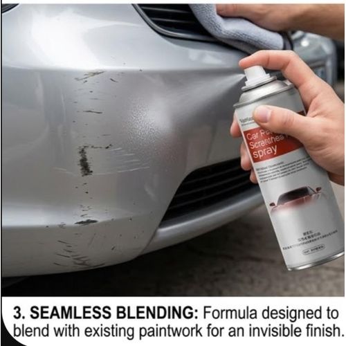 ZERO MECHANIC NEEDED Car Body Scratch Repair Spray Paint – Multi-Colour Auto Scratch Fix Aerosol Fills Deep Scratches, Scuffs & Dents in Minutes Professional Grade Paint Restorer for All Car Models car scratch remover, car paint repair spray Silver