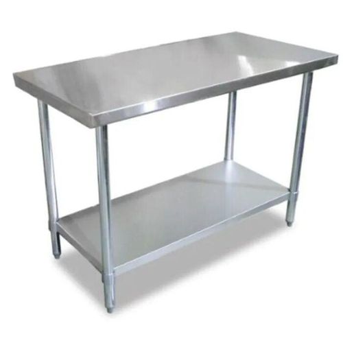 Stainless Steel Work Table 2 Layers Under-shelf - 4ft