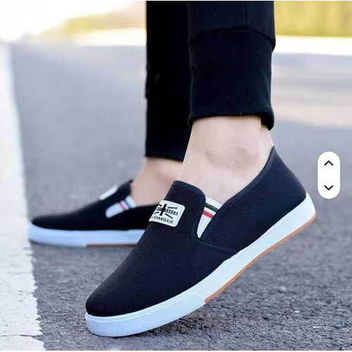 Men Sneakers – Casual Everyday Shoes - Office Loafers – Black