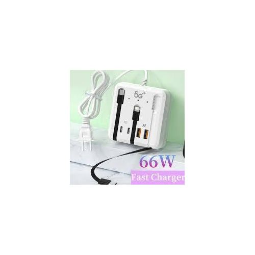 66W Multi-Function Anti-Static Power Socket Charger