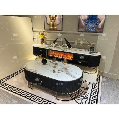 Italian Fireplace TV Stand And Centre Table For Smart HOme