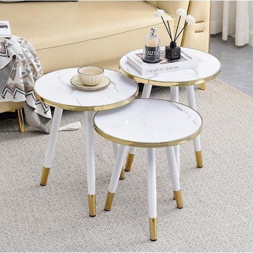 Exotic Set Of 3 Nesting Coffee Side Tables