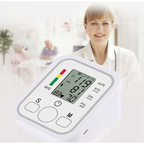 COMPLETE Set Hospital Digital Professional Blood Pressure Machine Sphygmomanometer Diastolic Monitor - Medical Doctor Stethoscope Aneroid BP Adult Sphygmomanometer Upper Arm Cuff Home Health Monitor