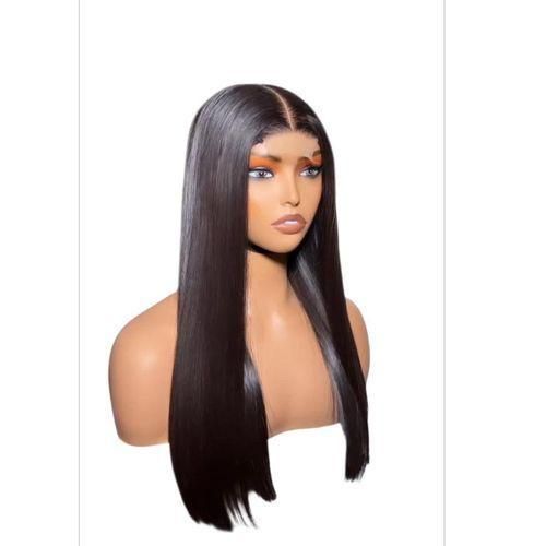 16 inches luxury blunt blend bonestraight wig with original 2by6closure natural color