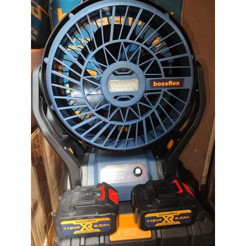 12 Rechargeable fan- with two batteries