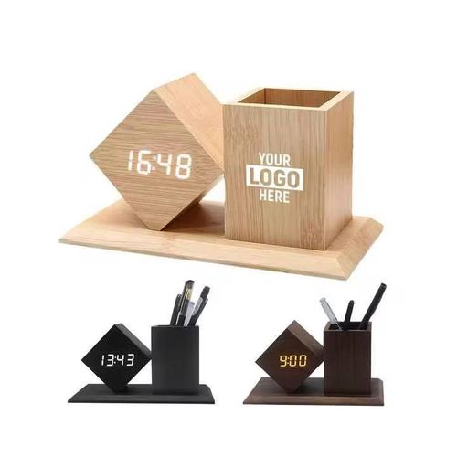 Office Pen Holder With Digital Clock/calender/Alarm