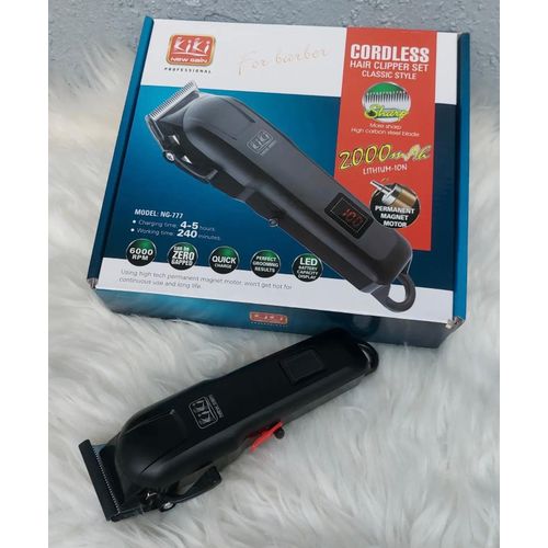 Rechargeable Cordless Barber Clipper with Sharp Precision Blade for Home & Salon Use
