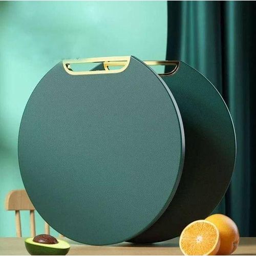 Chopping Board With Gold Handle