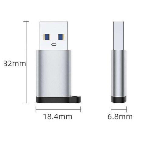 USB male to Type C female adapter