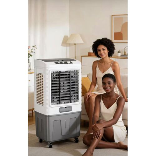 60L 150W Industrial Air Cooler 3-in-1 Evaporative Cooler Fan & Humidifier - Energy Saving Air Cooler for Home, Shop & Warehouse
