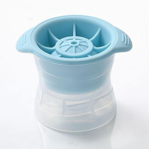 2pcs Tray Freezing Cube Mold Silicone Round Ball Refrigerator Ice Maker Household Dormitory Small Whiskey