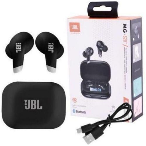 High Classic JBL MG-S20 Wireless Earbuds - Bluetooth 5.0, LED Battery Display, Pure Bass Sound, 20H Playtime, Touch Control