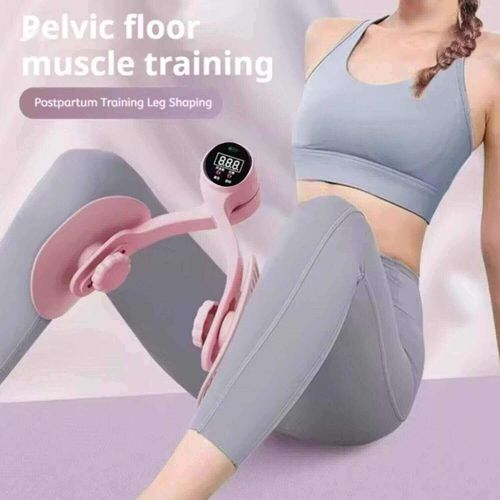 Inner Thigh Exerciser & Pelvic Floor Muscle Trainer - Thigh Master Home Workout Equipment For Legs Glutes Backside Lift With Digital Counter