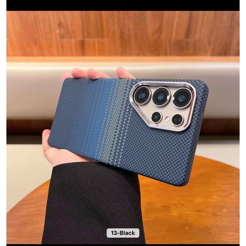 Samsung Galaxy S24 Ultra carbon fiber texture design hard pc MagSafe case cover