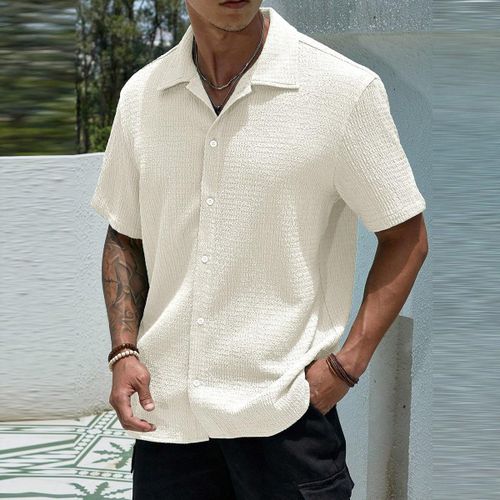TRENDING NOW! Stylish Men's Short Sleeve Shirt Summer Must-Have! Men's Casual Short Sleeve Shirt Stretch Fabric Anti-Odor Technology Exclusive Limited Stock!