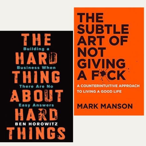 Bookmart The Subtle Art Of Not Giving A F-ck The Hard Thing About Hard Things