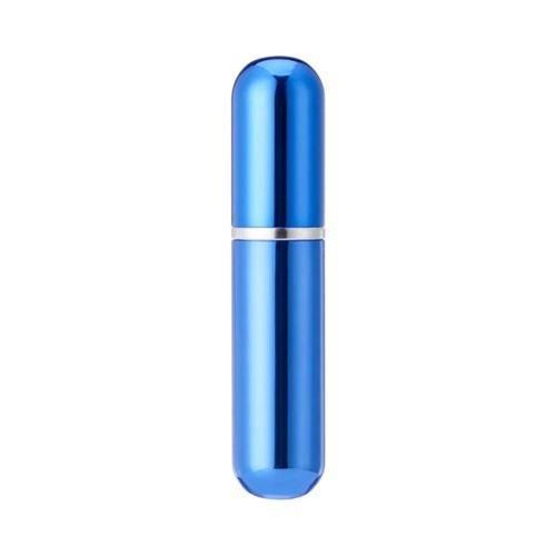 2 Pieces Mini Portable Refillable Sprayer Atomizer Bottle 5ml x2-Blue
