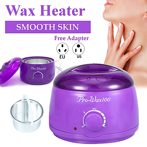 Pro Wax Kit Heater Pot Salon Waxing Hair Removal W 100g Brazilian Hot Wax Bean