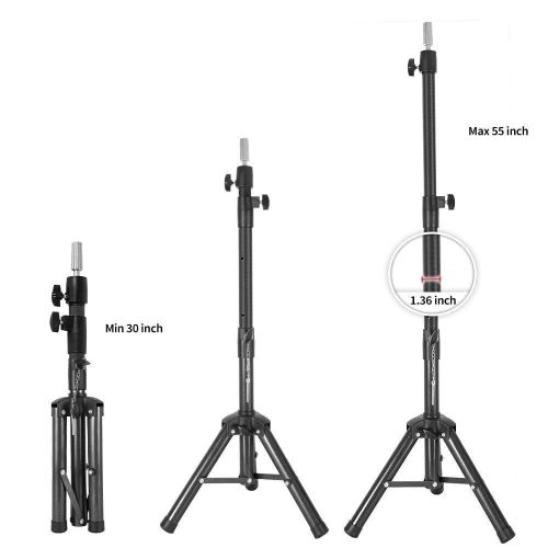 Big Adjustable Hairdressing Tripod False Head Holder