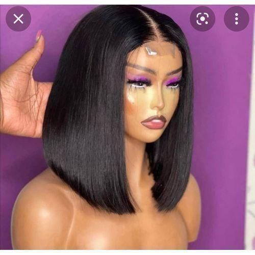 Cheap wig Double Comb Blunt cut 1 bundle