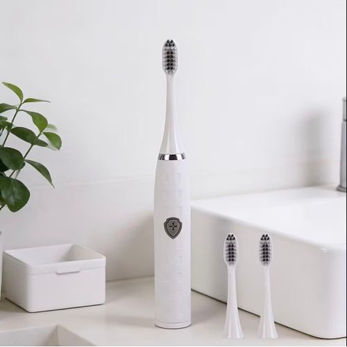 New Electric Toothbrush For Kids - Deep Cleaning, High-frequency Vibration, Soft and Comfortable Bristles, Providing You with a New Scientific Brushing Experience. ( With Replacement Heads )