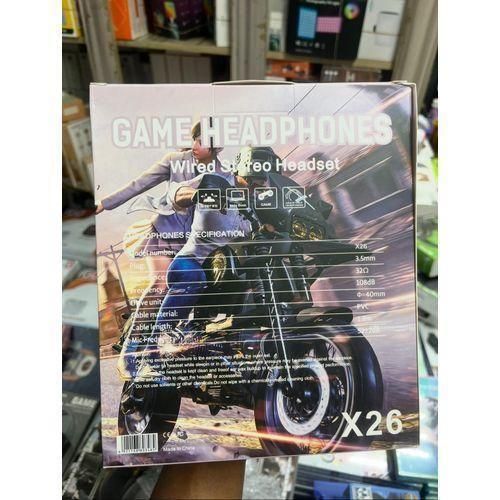 Wired Headphones with Microphone X26 - Compatible with Gaming Console DJ Anime Cartoon Movie TV Series Video Game Themed Multimedia Audio Stylish Gaming Gear Gaming Headset Headphones