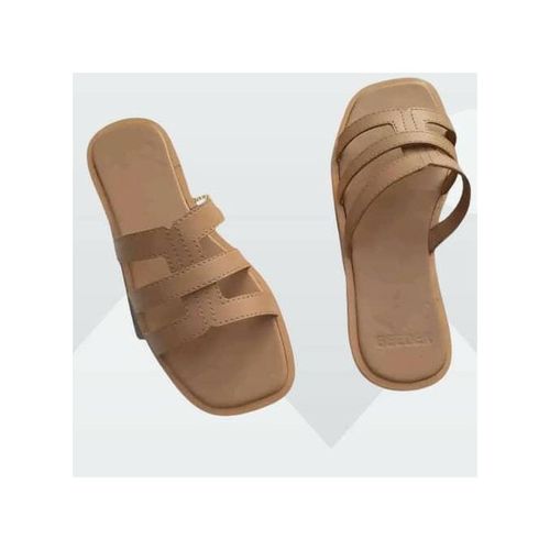 Stylish And Unique Ladies Slippers - Brown