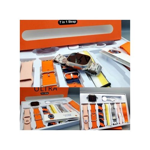 Ultra 7 In 1 Smartwatch Multi Color Strap Multi Functions