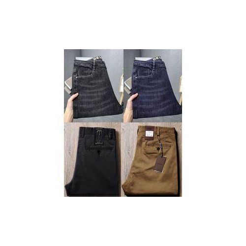 2 Quality Stock Jeans and 2 Quality Chinos Trousers For Men
