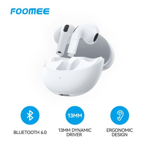 FT128 Bluetooth Earbuds Bluetooth 6.0 and 13 mm Drivers with Super Bass