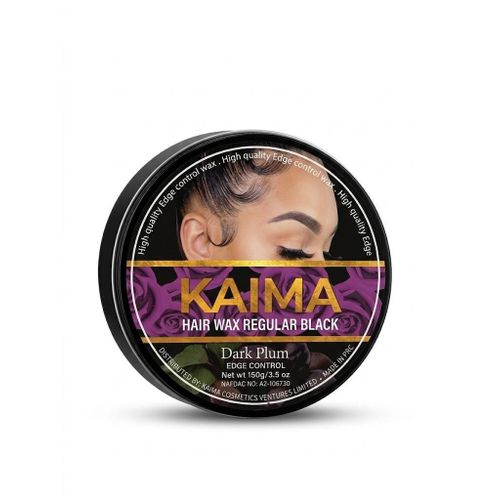 Hair Wax Regular Black – Dark Plum Edge Control for Sleek Styling