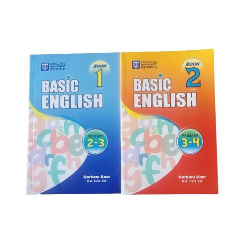 Basic English Book 1 & 2: Primary 2, 3 & 4