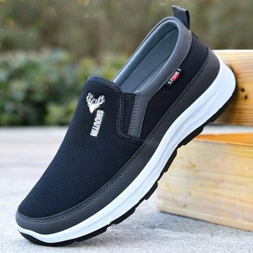 Men's shoe for casual walking - Office sneakers for men - black