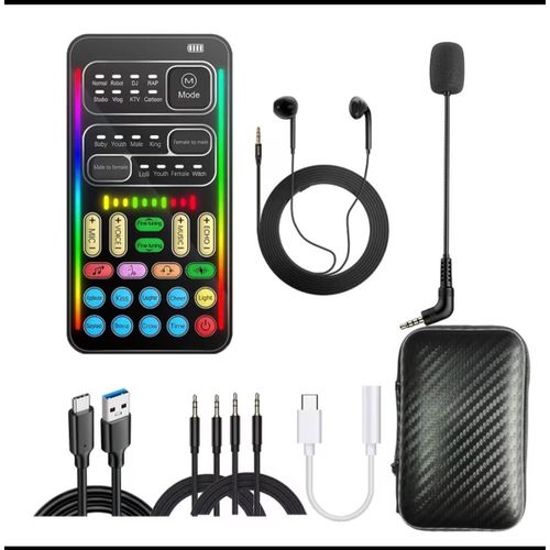 i9 Real-Time Voice Changer for Mobile Phone, Laptop, PlayStation Etc, Can Change Male Voice to Female Voice, Female Voice to Male Voice, Child Voice, Uncle Voice, Queen Voice, Game Live, Voice Chat, Video Production Voice Dubbing & Accompaniment.
