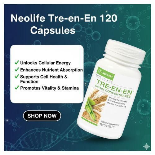 NEOLIFE Tre en en 120 Capsules single. Treenen for Cellular Nutrition. Tren en en Grain Concentrates