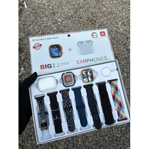2.3-Inch Bluetooth Smart Watch & Wireless Earbuds Combo Set