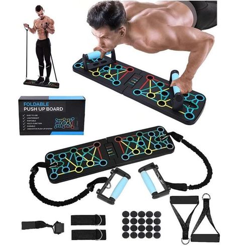 11-piece foldable push-up stand set for body training push-up support