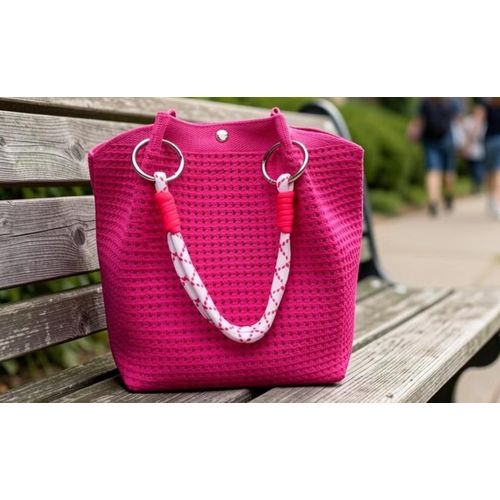 Women's Pink Bloom Tote Bag – Stylish Fashion bag for Office, Church, Shopping & Casual Use