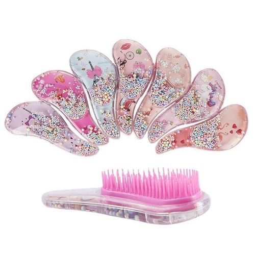 Multicolour Fancy Detangling Hair Brush For Curly Straight Natural Hair – Anti-Static Detangler Tangle Free Hair Brush- 1Unit