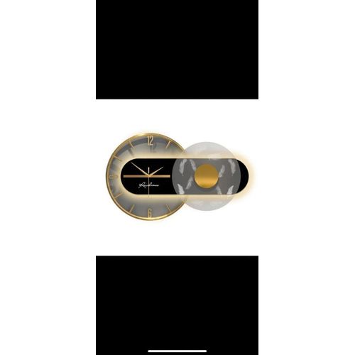 Modern Luxury Decorative Wall Clock with Silent Quartz Movement & Artistic Metal Design