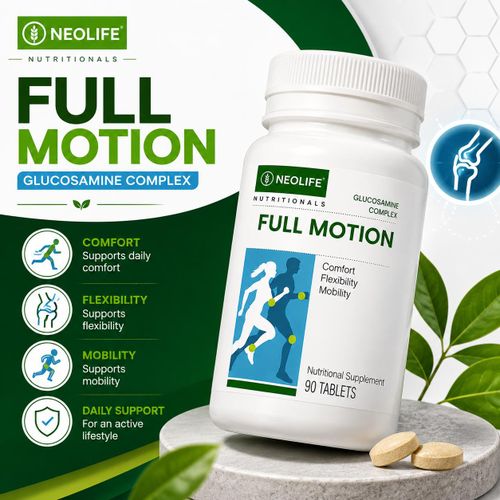 Full Motion 90 Tablets (Single) Nutrimax Full Motion - 90 Tablet (Single) Protects & repairs cartilage Full Motion Joint Health, Cartilage Support & Flexibility with Herbs, Phytonutrients & Minerals