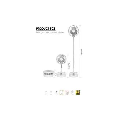 Foldable & Retractable Multi-function Table Fan