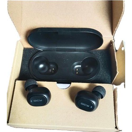QCY T2C Bluetooth 5.0 TWS Earbuds True Wireless Headphones CVC6.0 Noise Cancellation with Dual Mic In-ear Stereo Earphones Twins Sports Headset with Wireless Charging Case