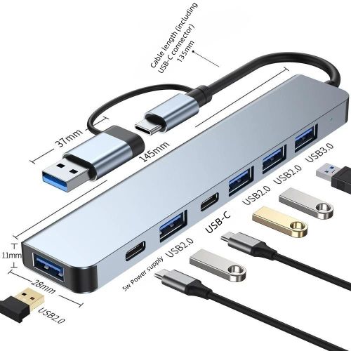 Type 7 in 1 Dual-head HUB Expansion Dock