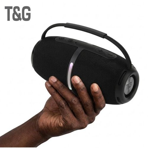 TG-686 Music God of Generation Wireless BT Speaker Portable Radio Speaker Good Sound Quality Bass Drum Sound System IPX5 BLACK