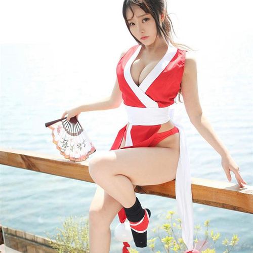 Sexy Girls Mai Shiranui Bathers Weave Bandage Sukumizu Biquini Japanese Cosplay Anime One Piece Sexy Costumes Adult Bodysuit Cos