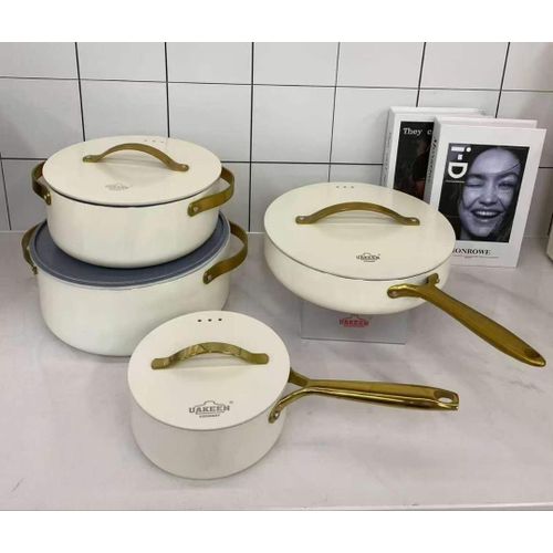Uakeen Germany Ceramic Cookware Set, a premium, non-toxic kitchen collection.
